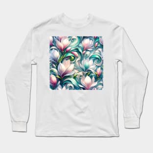 Magnolia Whirl Long Sleeve T-Shirt